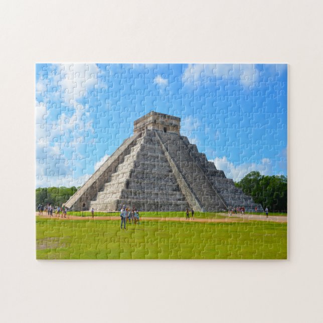 Pyramid Kukulcan Chichenitzá Mexico. Jigsaw Puzzle (Horizontal)