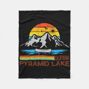 Pyramid Lake California Souvenirs Family Hiking Fi Fleece Blanket