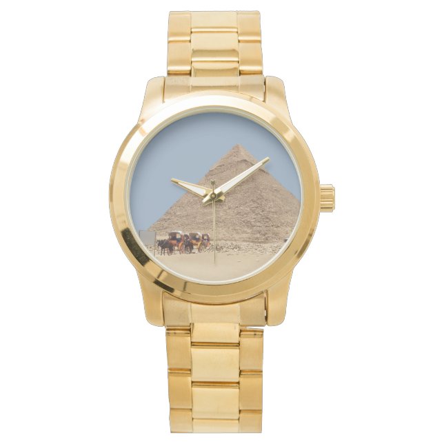 Pyramid of Khafre and a string of chariots Watch (Front)