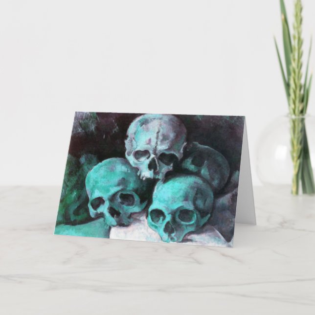 Pyramid of Skulls After Cezanne Card (Front)