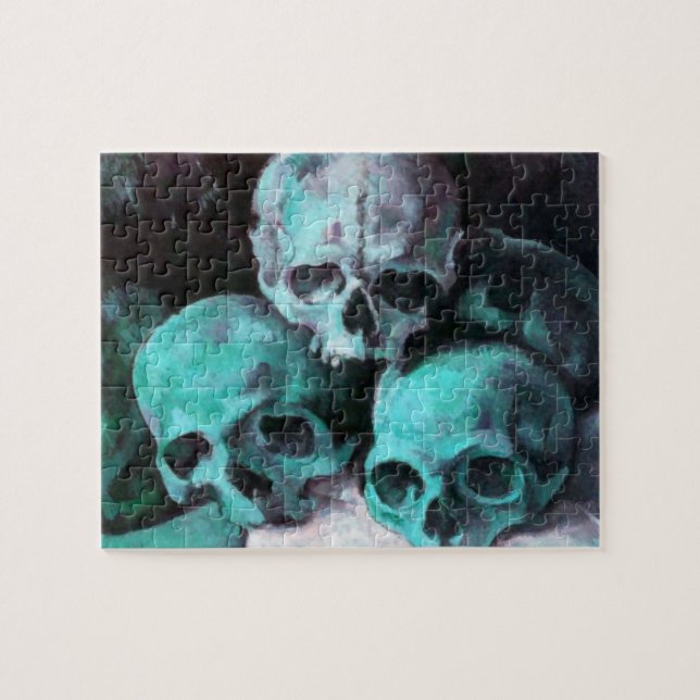 Pyramid of Skulls After Cezanne Jigsaw Puzzle (Horizontal)