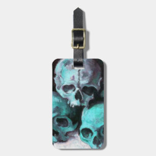 Pyramid of Skulls After Cezanne Luggage Tag