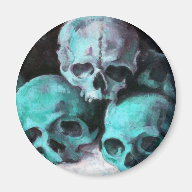 Pyramid of Skulls After Cezanne Magnet (Front)