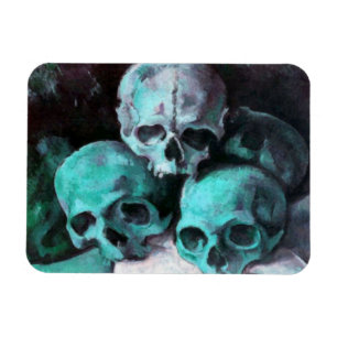 Pyramid of Skulls After Cezanne Magnet