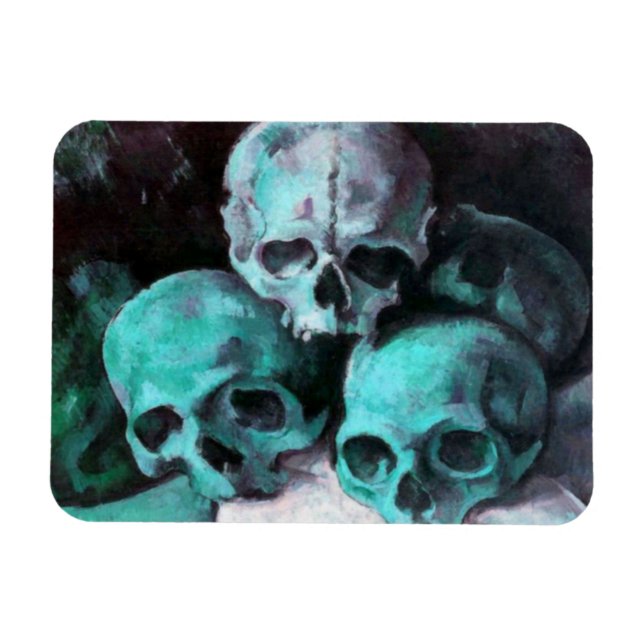 Pyramid of Skulls After Cezanne Magnet (Horizontal)