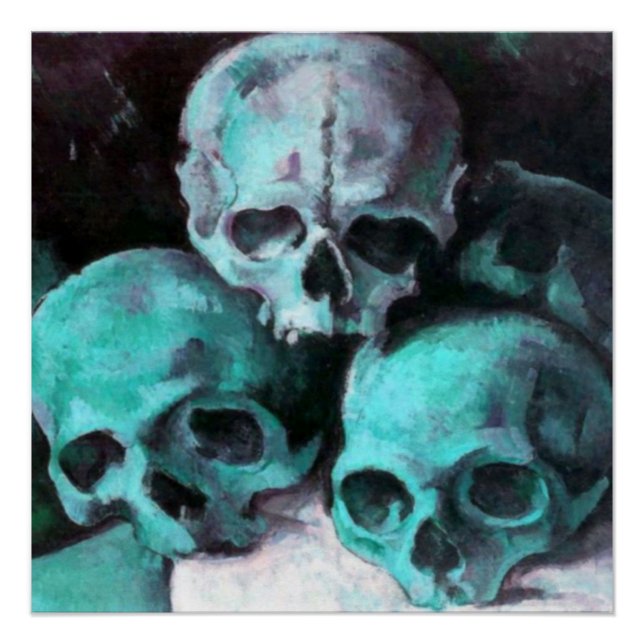 Pyramid of Skulls After Cezanne Poster (Front)
