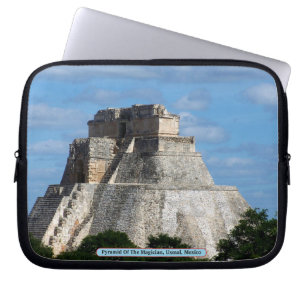 Pyramid Of The Magician, Uxmal, Mexico Laptop Sleeve