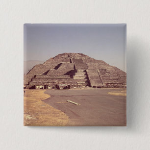 Pyramid of the Moon, built c.100-350 AD 15 Cm Square Badge