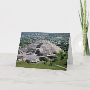 Pyramid of the Moon, Teotihuacan, Mexico Card