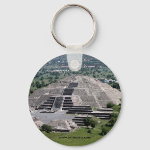 Pyramid of the Moon, Teotihuacan, Mexico Key Ring