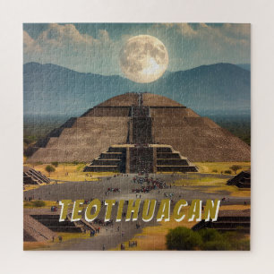 Pyramid of the Moon, Teotihuacan, Mexico Travel Jigsaw Puzzle