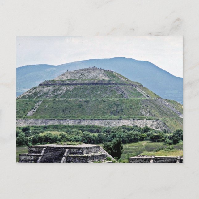 Pyramid Of The Sun At Teotihuacan Ruins, Near Mexi Postcard (Front)