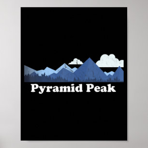 Pyramid Peak Bagger New York NY Climbing Hiking  Poster