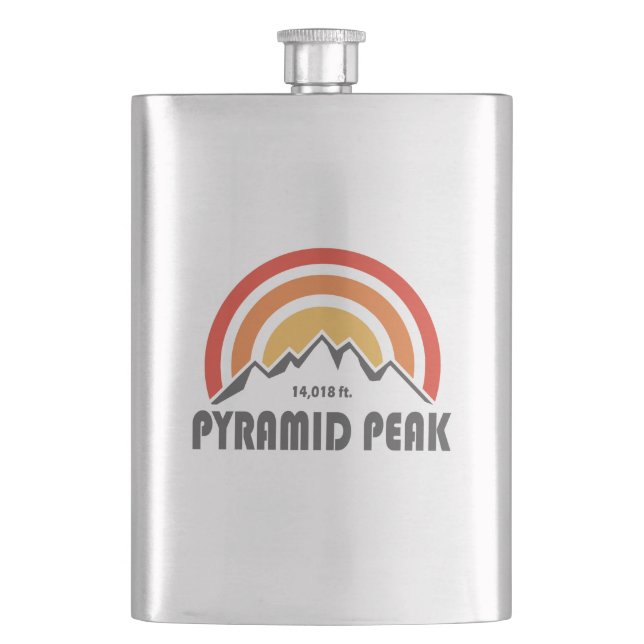 Pyramid Peak Hip Flask (Front)