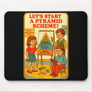 Pyramid Scheme Funny Blackcraft Cult Dark Humor Sa Mouse Pad