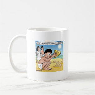 Pyramid shaped sandcastles coffee mug