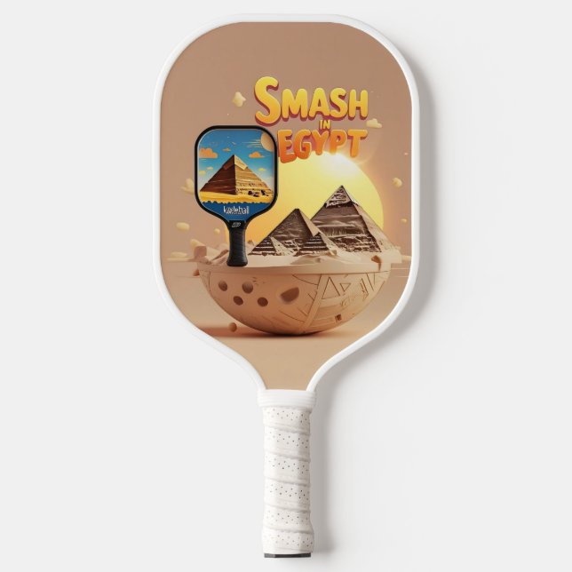 Pyramid Smash – Egypt Pickleball Design  Pickleball Paddle (Front)