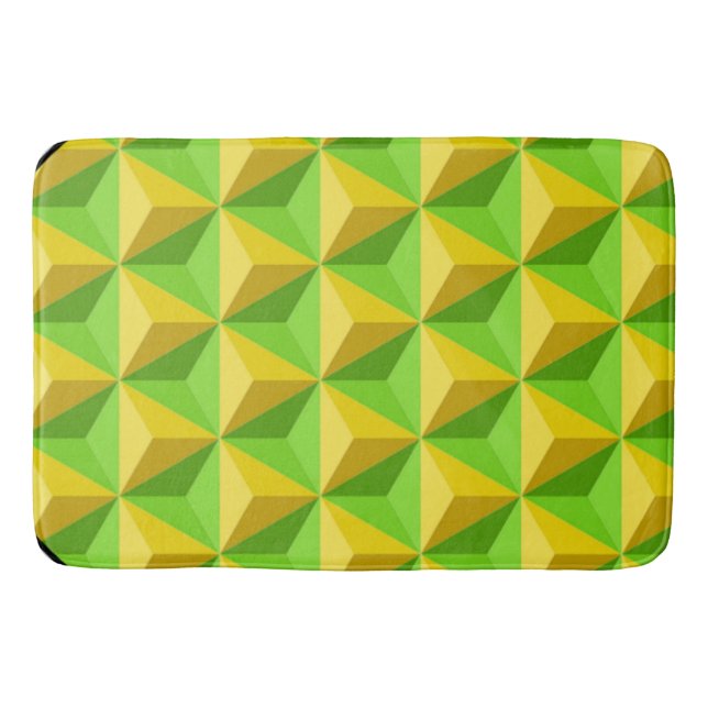 PYRAMID TRIANGLE PATTERN BATH MAT (Front)
