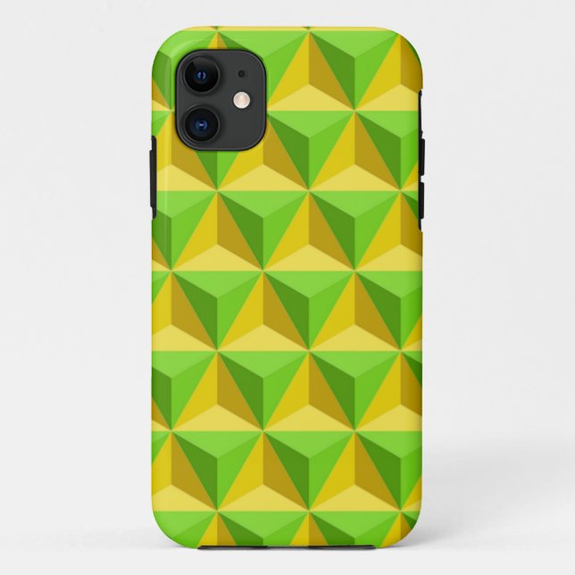 PYRAMID TRIANGLE PATTERN Case-Mate iPhone CASE (Back)