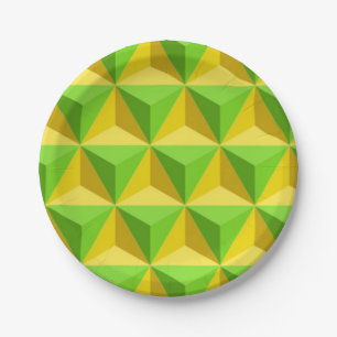 PYRAMID TRIANGLE PATTERN PAPER PLATE