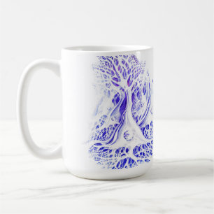 Pyramidal neurons ballpoint pen drawing coffee mug