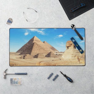 Pyramids and Sphinx Desk Mat