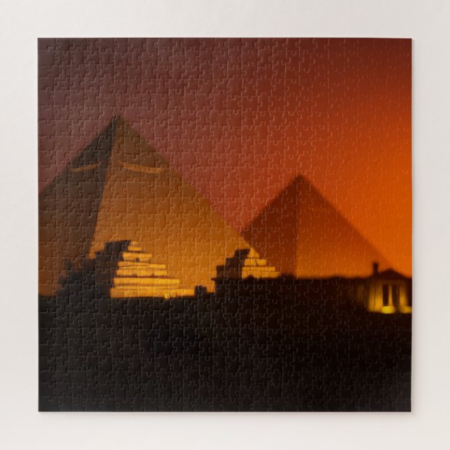 Pyramids design jigsaw puzzle (Vertical)