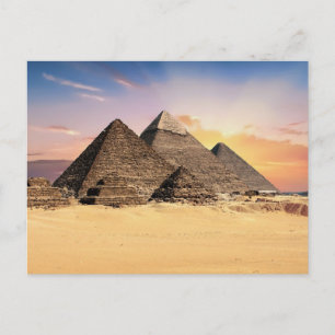 Pyramids in Egypt Photo Postcard