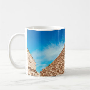 Pyramids in giza ancient, antiquities, archaeology coffee mug
