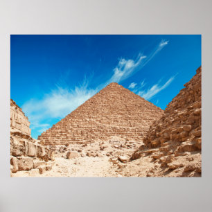 Pyramids in giza ancient, antiquities, archeology, poster