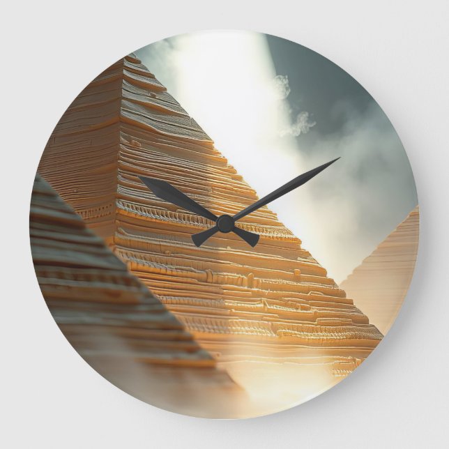 Pyramids  large clock (Front)