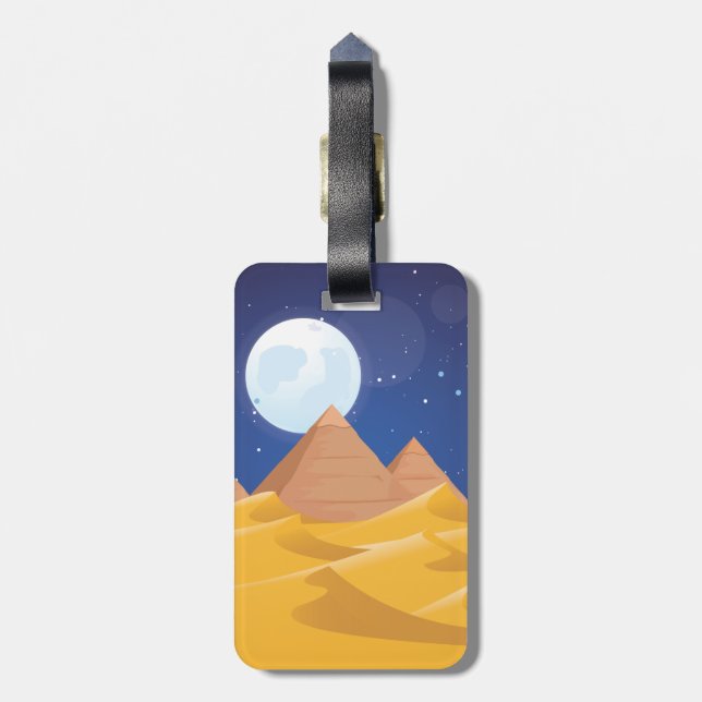 Pyramids Luggage Tag (Back Vertical)