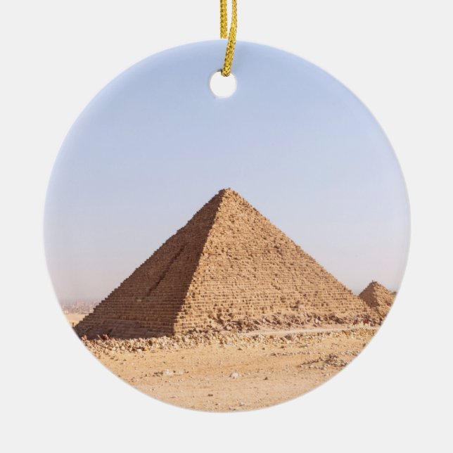 Pyramids Of Egypt Ceramic Ornament (Front)