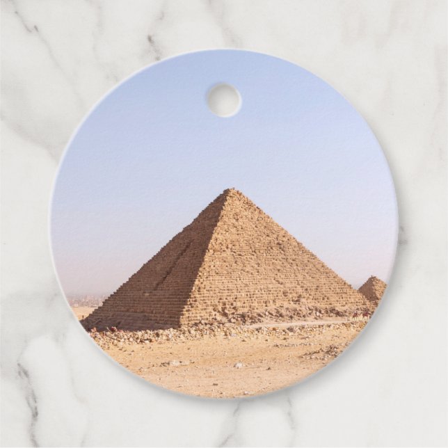 Pyramids of Egypt   Favour Tags (Front)