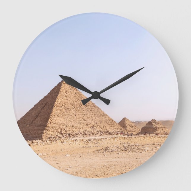 Pyramids of Egypt   Large Clock (Front)