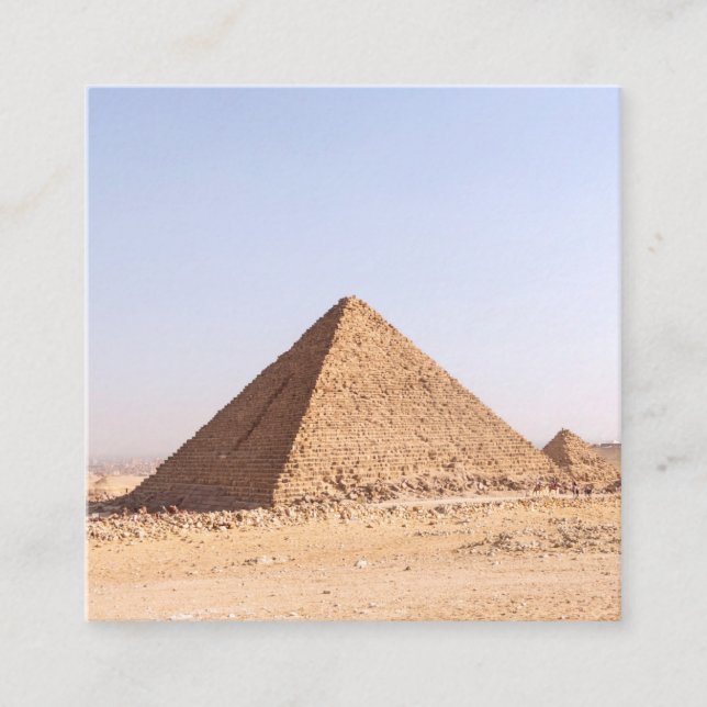 Pyramids of Egypt   Square Business Card (Front)