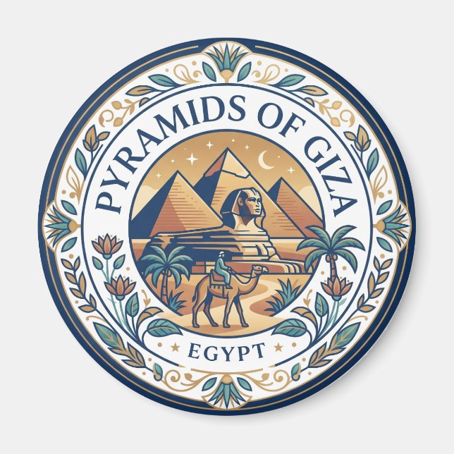 Pyramids of Giza Egypt Magnet (Front)