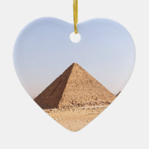 Pyramids of Giza Photography Ceramic Ornament