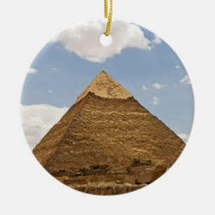 Pyramids of Giza Photography Ceramic Ornament