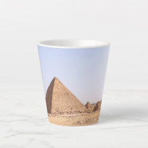 Pyramids of Giza Photography Latte Mug