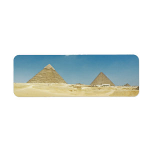 Pyramids of Giza Photography Return Address Label