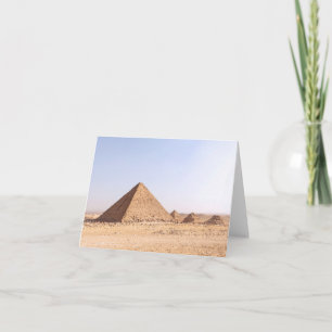Pyramids of Giza Photography Thank You Card