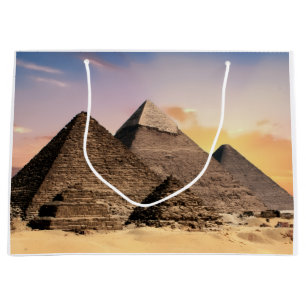 Pyramids Of Giza Travel Egypt Photo Large Gift Bag