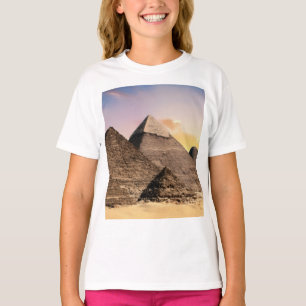 Pyramids Of Giza Travel Egypt Photo T-Shirt