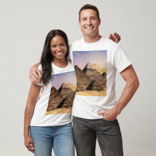 Pyramids Of Giza Travel Egypt Photo T-Shirt