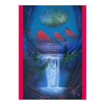 Pyramids of the past painting print