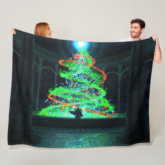 Pyre (Christmas) Fleece Blanket (In Situ)