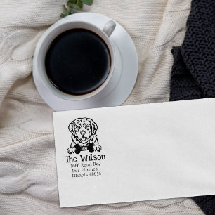 Pyrenean Mountain Dog Return Address  Rubber Stamp