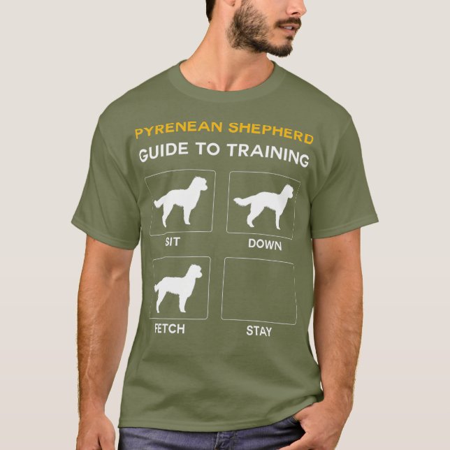 Pyrenean Shepherd Guide To Training Dog T-Shirt (Front)