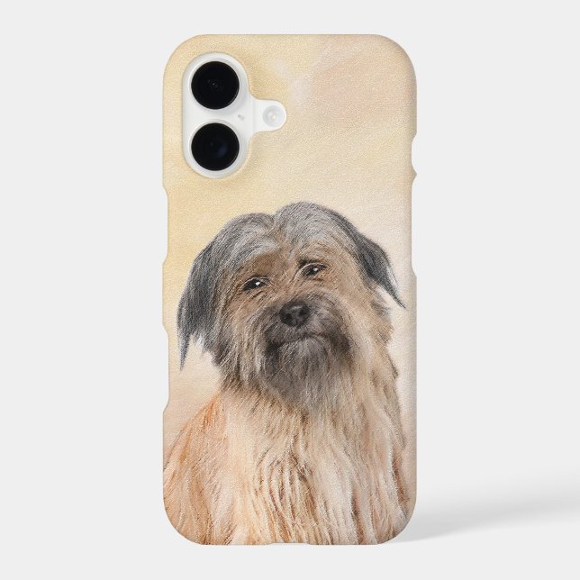 Pyrenean Shepherd Painting - Cute Original Dog Art iPhone Case (Back)